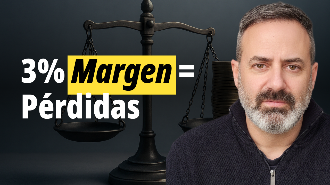 Porque un 3% de margen de beneficio pueden ser perdidas